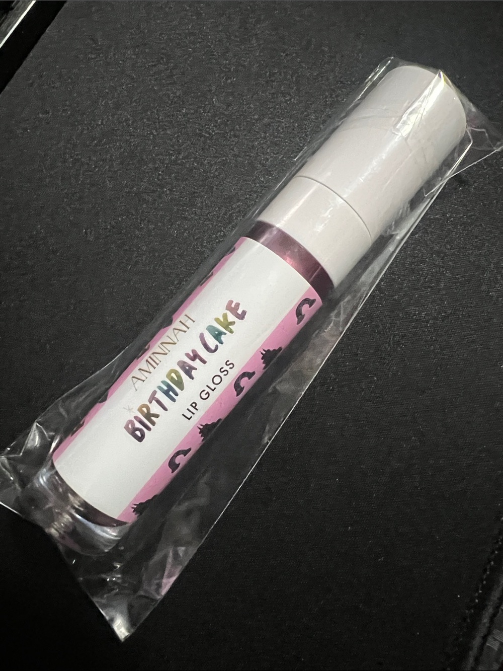 Aminah Birthday Cake Lip Gloss - Pink